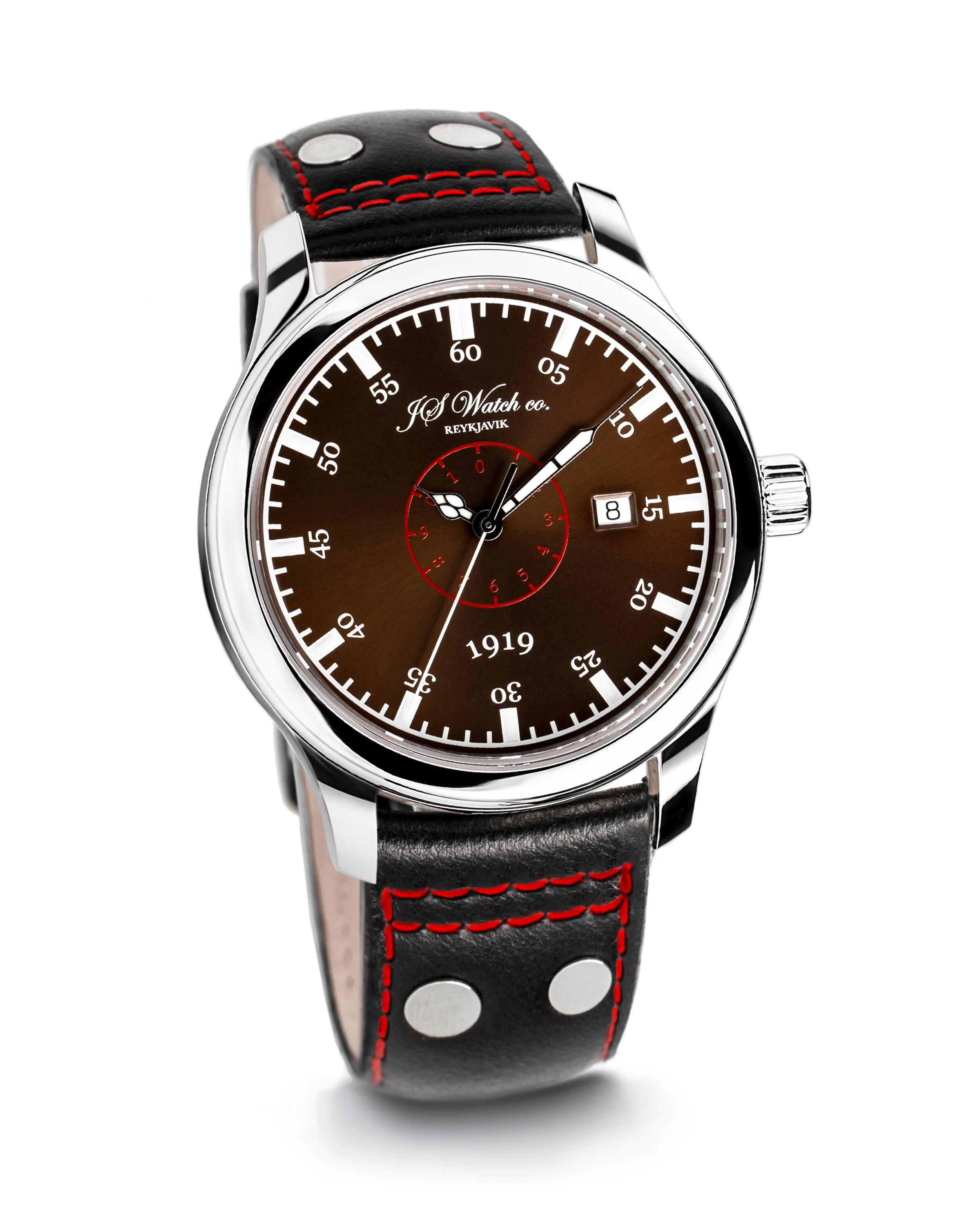 JS Watch Company Reykjavik — Islandus 1919 Brown